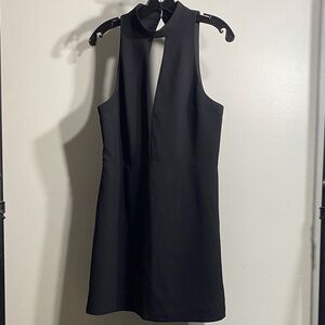 Express Elegant Black Sleeveless Backless Dress